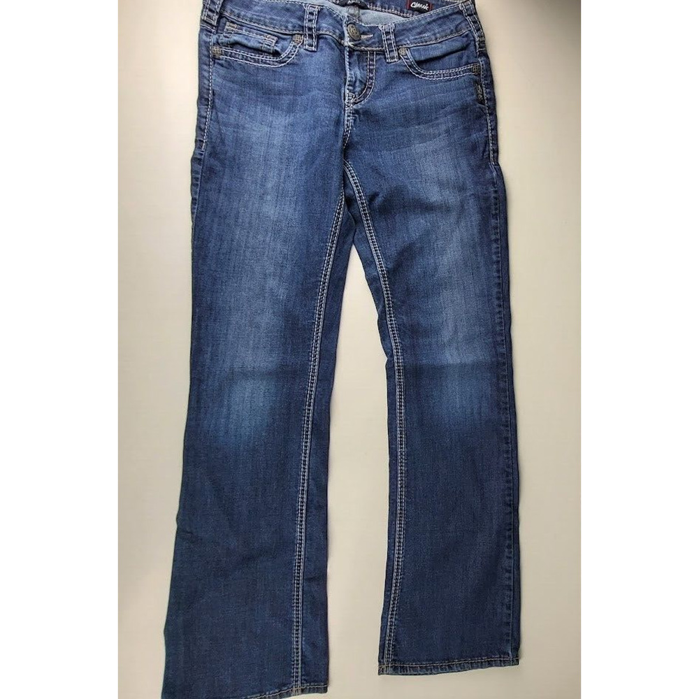 Silver Jeans Women 28x31 Aiko Mid Slim Boot Cotton Blend